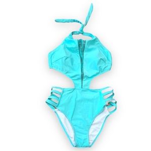 NEW turquoise stylish one piece swimsuit 🩱 Sz M
